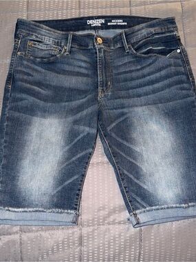 Levi's Denizen Modern Skinny Shorts - Blue Denim